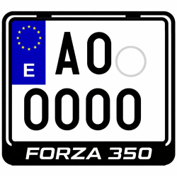 FORZA 350 License Plate Frame